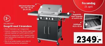 Lidl Grillmeister gasgrill tilbud