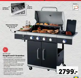 Lidl Grillmeister gasgrill tilbud