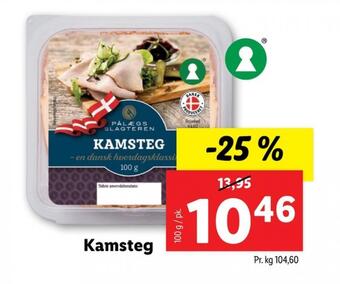 Lidl Pålægsslagteren kamsteg tilbud