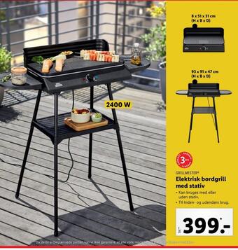 Lidl Grillmeister elgrill tilbud