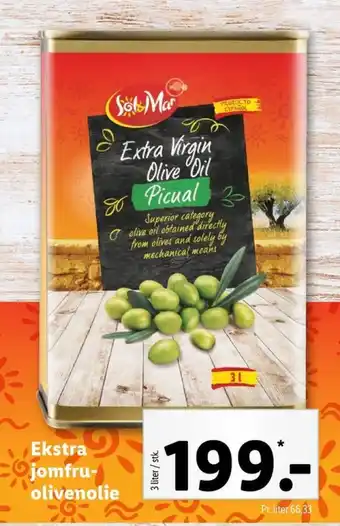 Lidl Sol & mar olivenolie tilbud