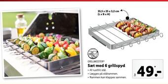 Lidl Grillmeister grillspyd tilbud