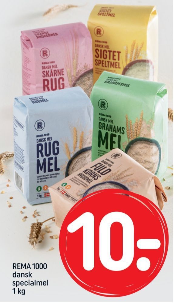Rema 1000 rugmel tilbud hos Rema 1000