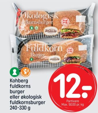 Fuldkorn burgerboller