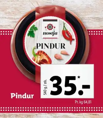 Lidl Nostja pindur tilbud
