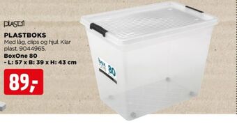 jem & fix Plast1 opbevaringsboks tilbud