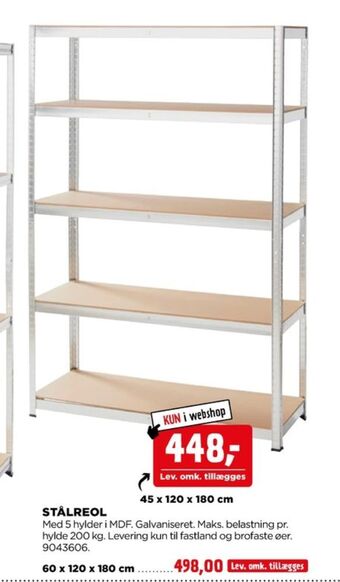 jem & fix Ukendt stålreol tilbud