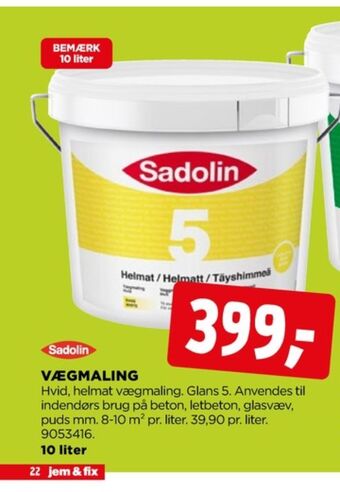 jem & fix Sadolin maling tilbud