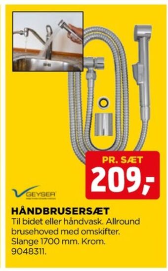 jem & fix Geyser brusersæt tilbud