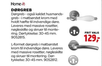 jem & fix Home it dørgreb tilbud