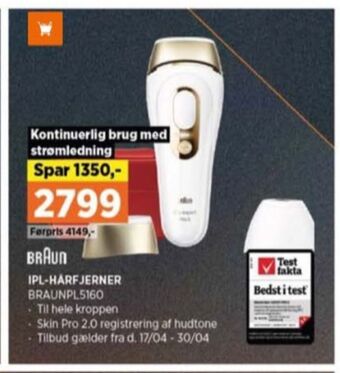 Power Braun hårfjerner tilbud