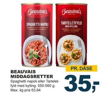 Beauvais tarteletfyld med kylling
