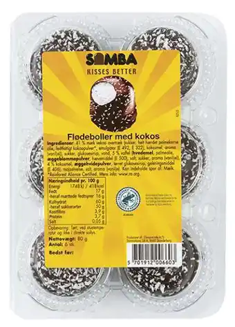 REMA 1000 Kokos flødeboller, 80 g tilbud