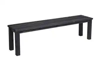 jem & fix Havebænk 150x33x42 cm i sortmalet fyrretræ tilbud
