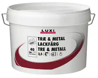 jem & fix Træ- & metalmaling vandbaseret sort 2,5 l - luxi tilbud