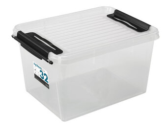 jem & fix Plast1 plastboks m/låg klar - systembox 32 tilbud
