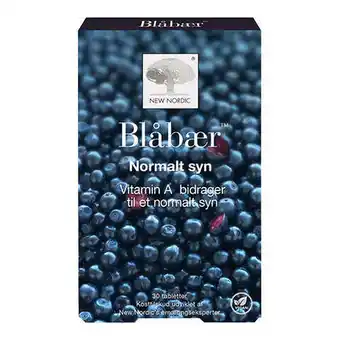 Helsemin New nordic, blåbærpillen, 30 tab tilbud