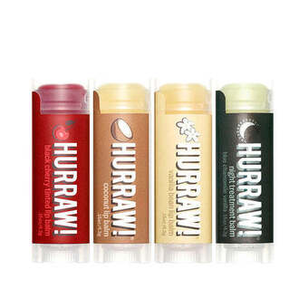 Hurraw lip balm, 4,3 g - tilfældig smag og variant