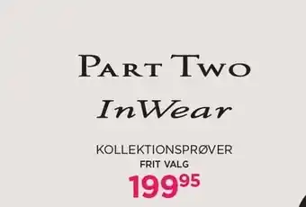 Salling Part two inwear kollektionsprøver tilbud