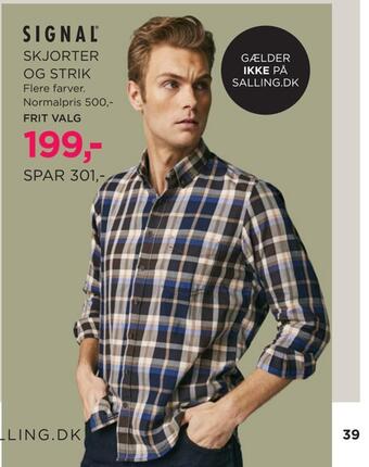 Salling Skjorter og strik tilbud