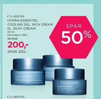 Salling Hydra-essentiel cooling gel, rich cream el. silky cream tilbud