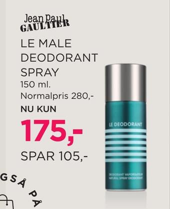 Salling Le male deodorant spray tilbud