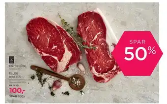Entrecôte eller ribeyes