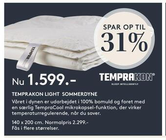 SENG Temprakon light sommerdyne tilbud