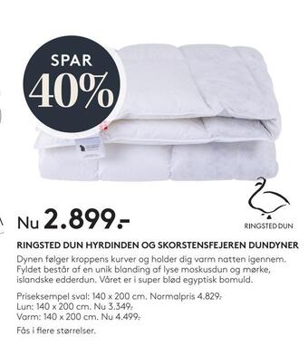 SENG Ringsted dun hyrdinden og skorstensfejeren dundyner tilbud