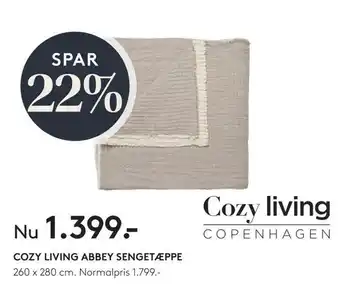 Cozy living abbey sengetæppe