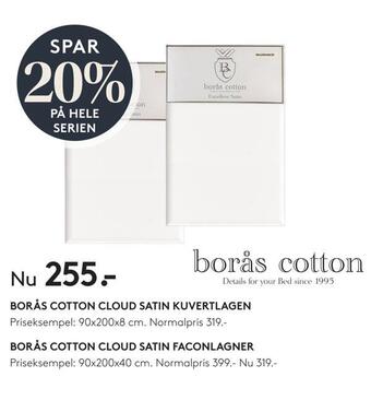 SENG Borås cotton cloud satin kuvertlagen tilbud