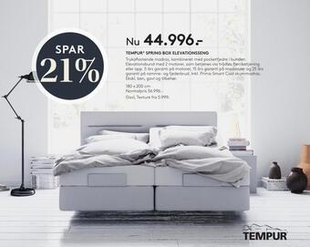 Tempur ® spring box elevationsseng