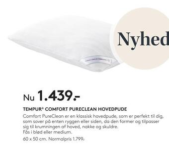 SENG Tempur ® comfort pureclean hovedpude tilbud