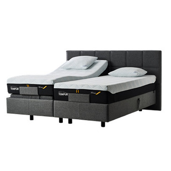 SengeSpecialisten Tempur spring box elevationsseng 90x210 cm inkl. prima smartcool skummadras tilbud