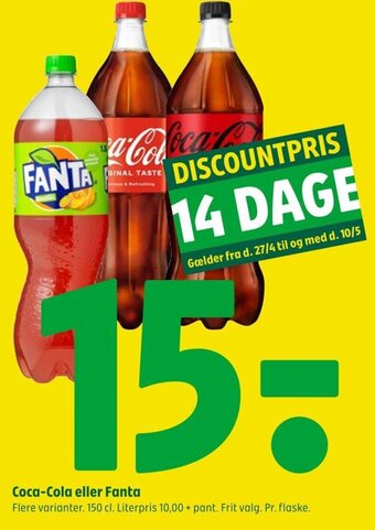 Coop 365 Coca-Cola eller Fanta tilbud