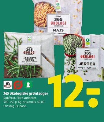 Coop 365 365 økologiske grøntsager tilbud