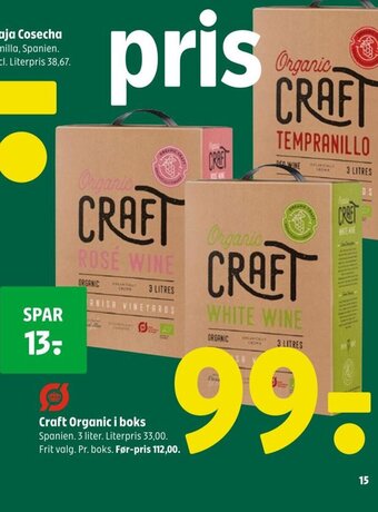 Coop 365 Craft Organic i boks tilbud