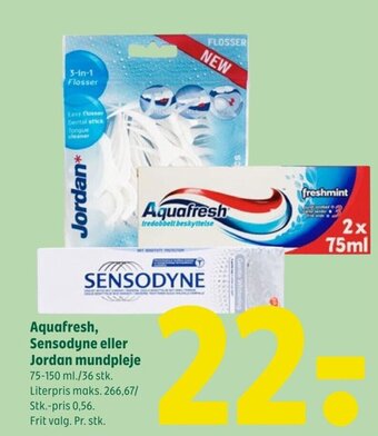 Coop 365 Aquafresh, Sensodyne eller Jordan mundpleje tilbud