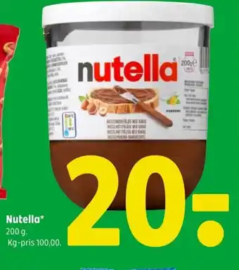 Coop 365 Nutella* 200 g tilbud