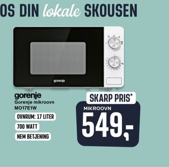 Skousen Gorenje mikroovn tilbud