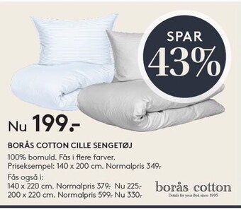 SengeSpecialisten Borås cotton cille sengetøj tilbud
