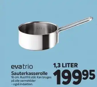 Din Isenkræmmer Evatrio sauterkasserolle tilbud