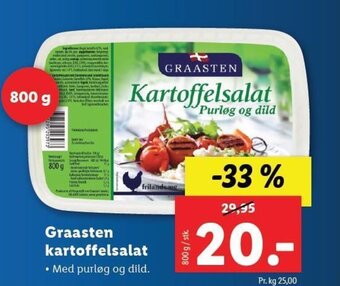 Lidl Graasten kartoffelsalat tilbud