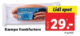 Lidl Kæmpe frankfurtere tilbud