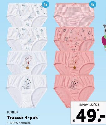 Lidl Trusser 4-pak tilbud