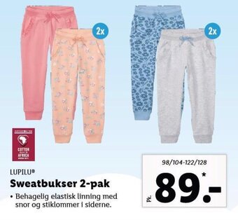 Lidl Sweatbukser 2-pak tilbud