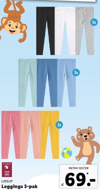 Lidl Leggings 3-pak tilbud