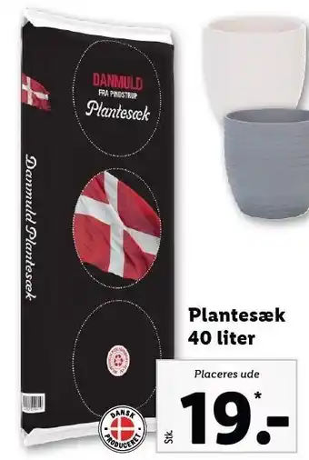 Lidl Plantesæk 40l tilbud