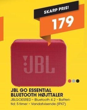 Expert Jbl go essential bluetooth højttaler tilbud