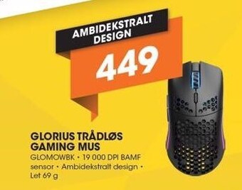 Expert Glorius trådløs gaming mus tilbud
